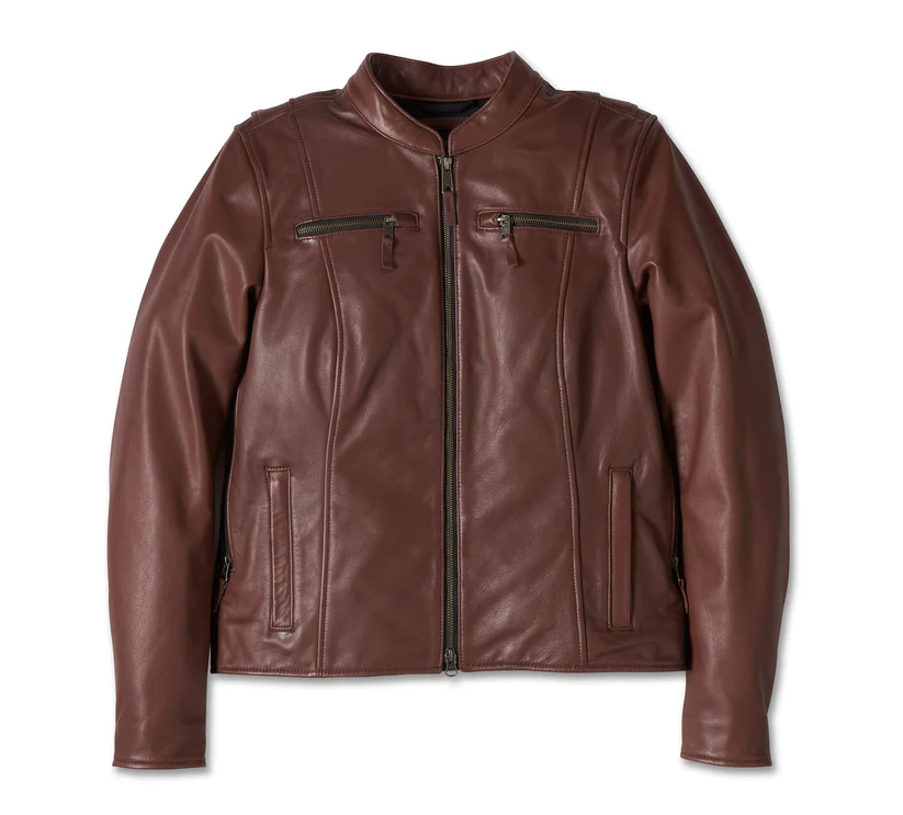 Women's Linden Leather Jacket - Brown