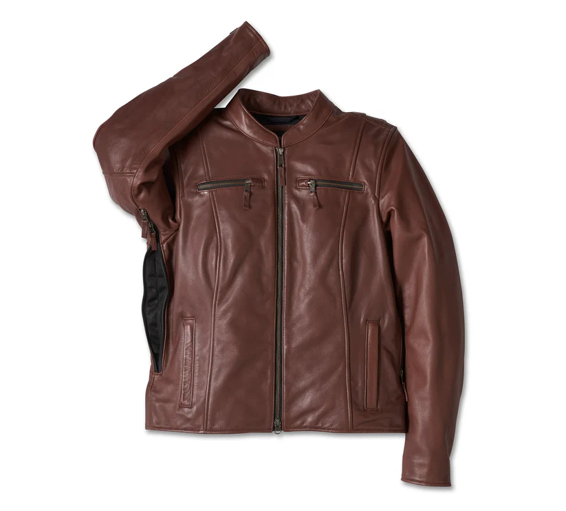 Women's Linden Leather Jacket - Brown