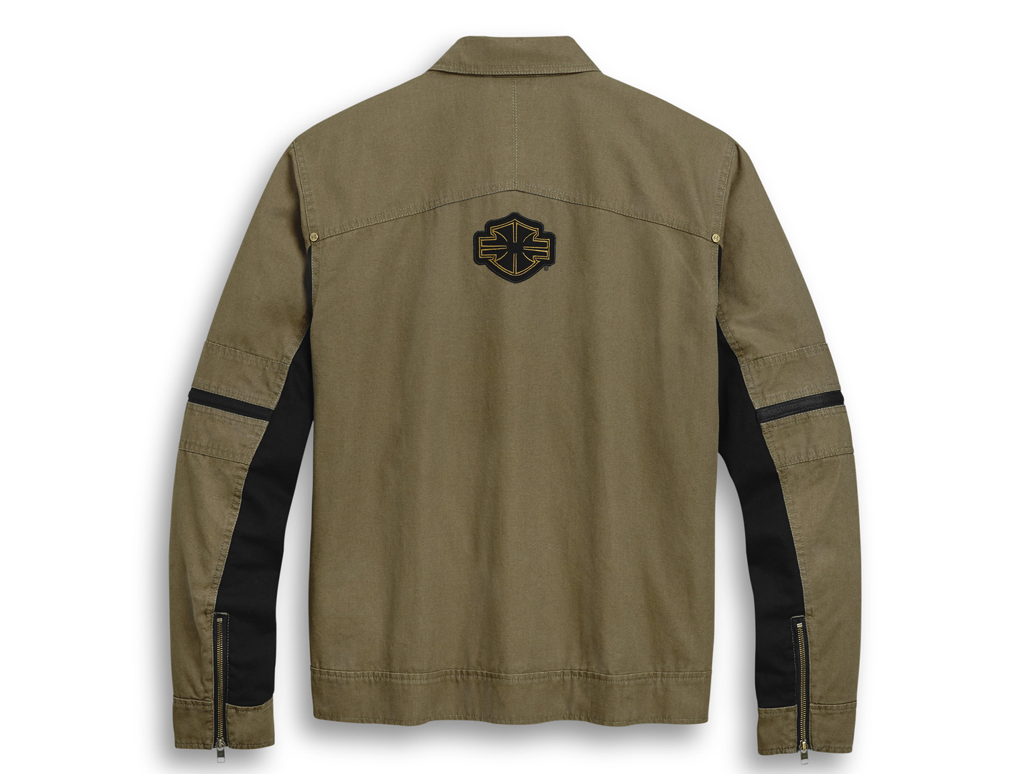 Mens Washed Canvas Harley Davidson Jacket