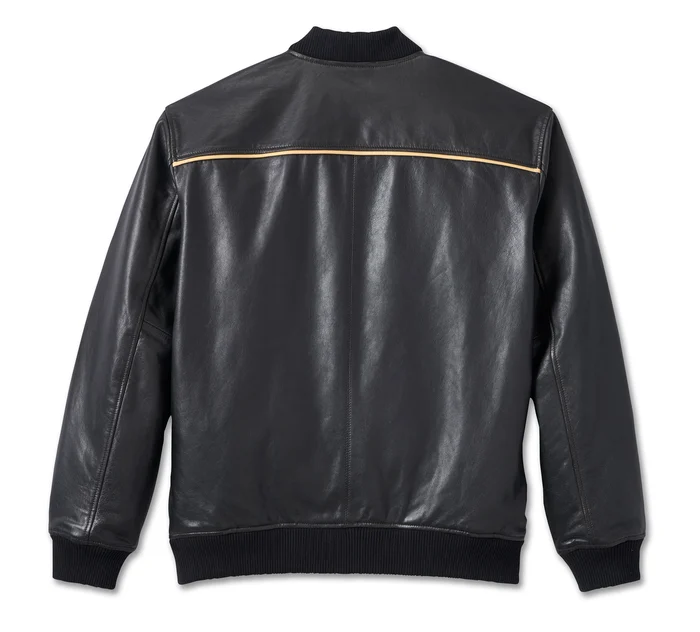 Men's 120th Anniversary Black Leather Jacket