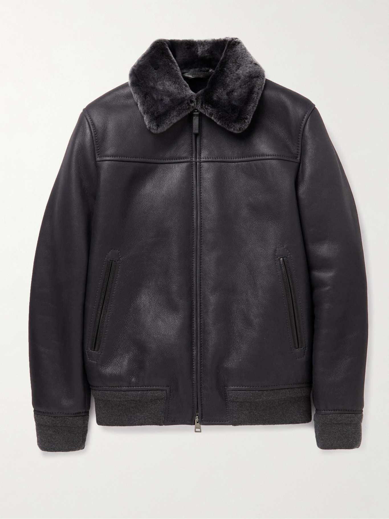 Men's Shearling Bomber Jacket