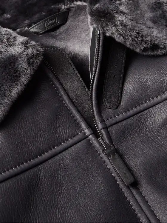Men's Shearling Bomber Jacket