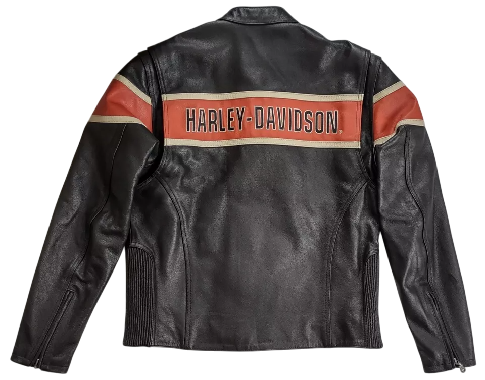 Mens Rare Vintage Leather Harley Davidson Jacket
