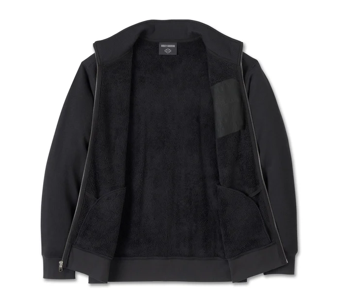 Men's Genuine Bar & Shield Track Jacket - Harley Black