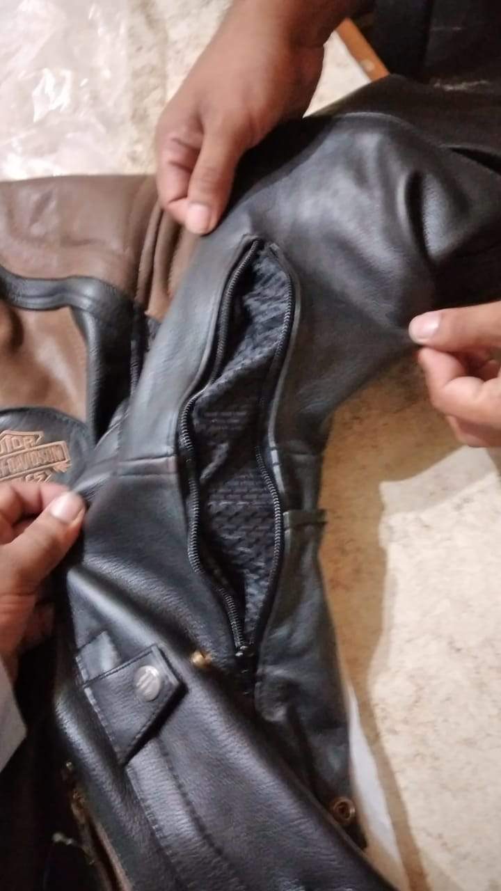 Men's H-D Triple Vent System Trostel Leather Jacket