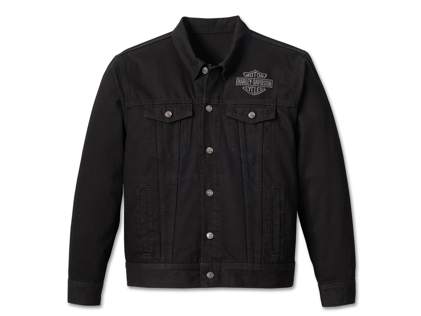 Men's Harley Davidson Denim Jacket - Black