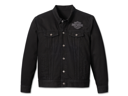 Men's Harley Davidson Denim Jacket - Black