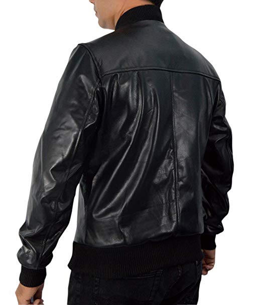 Men's Synthetic Leather Point Break Bomber Jacket