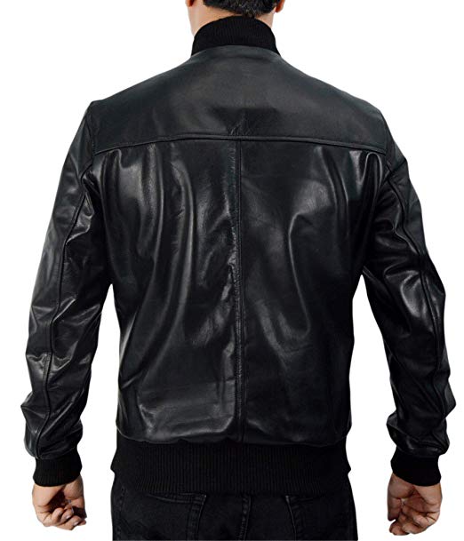 Men's Synthetic Leather Point Break Bomber Jacket