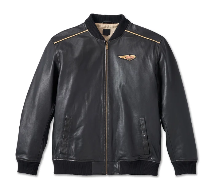 Men's 120th Anniversary Black Leather Jacket