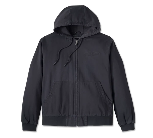 Harley Black Bar & Shield Workwear Hooded Jacket