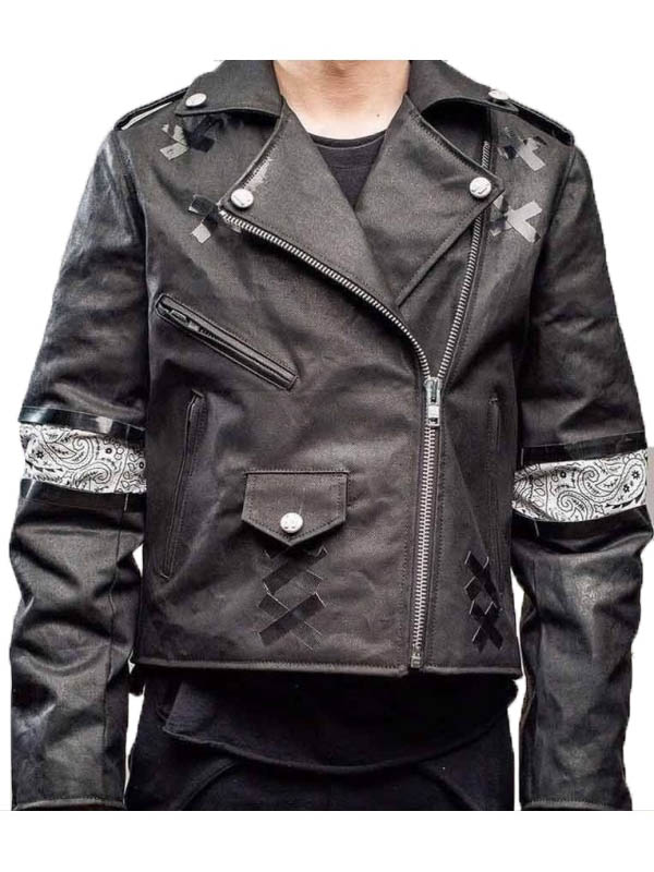Custom Made On Leather NYAHALLO Shark Jacket