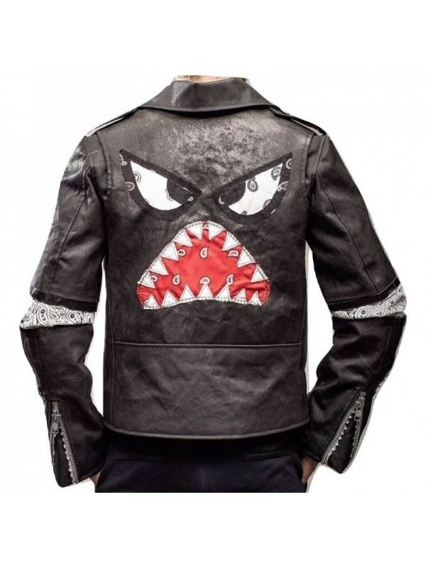 Custom Made On Leather NYAHALLO Shark Jacket