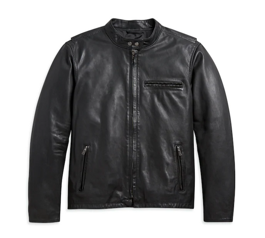 Men's Cafe Racer Leather Jacket
