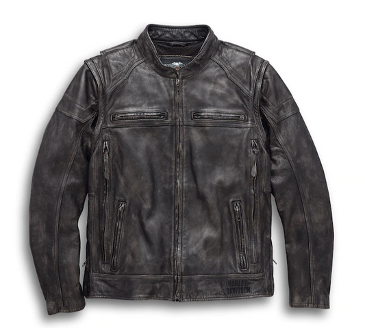 Men's Dauntless Convertible Leather Jacket