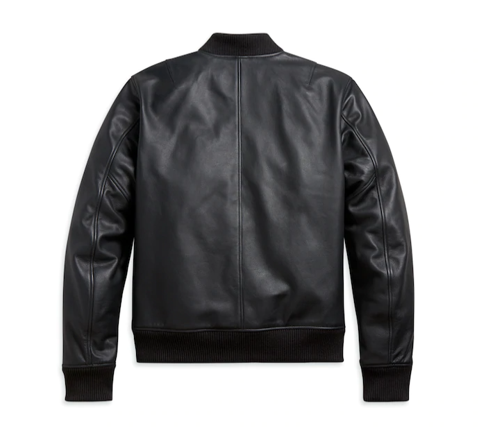 Men's Leather Bomber Functional Jacket