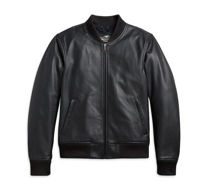Men's Leather Bomber Functional Jacket