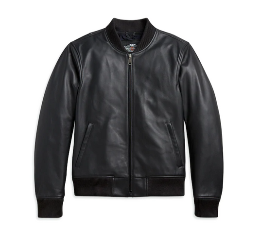 Men's Leather Bomber Functional Jacket