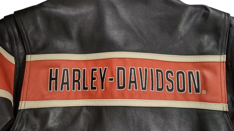Mens Rare Vintage Leather Harley Davidson Jacket