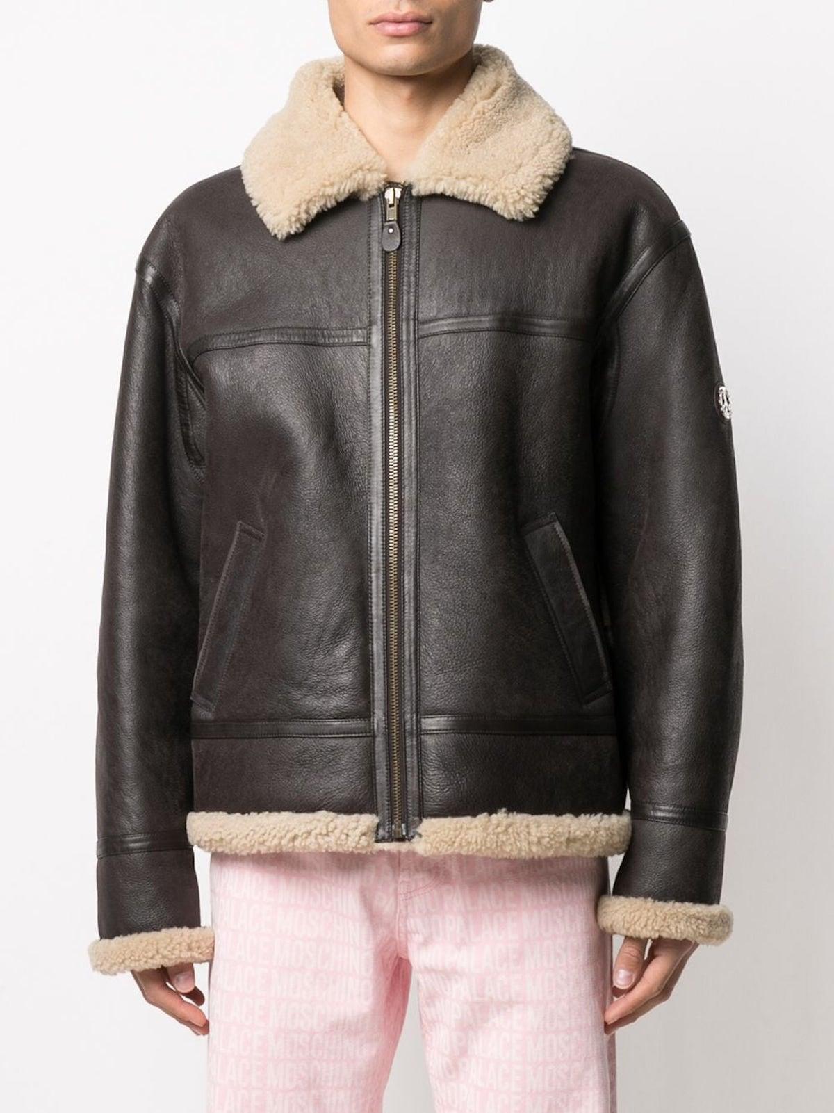 Moschino x Palace Shearling Aviator Jacket