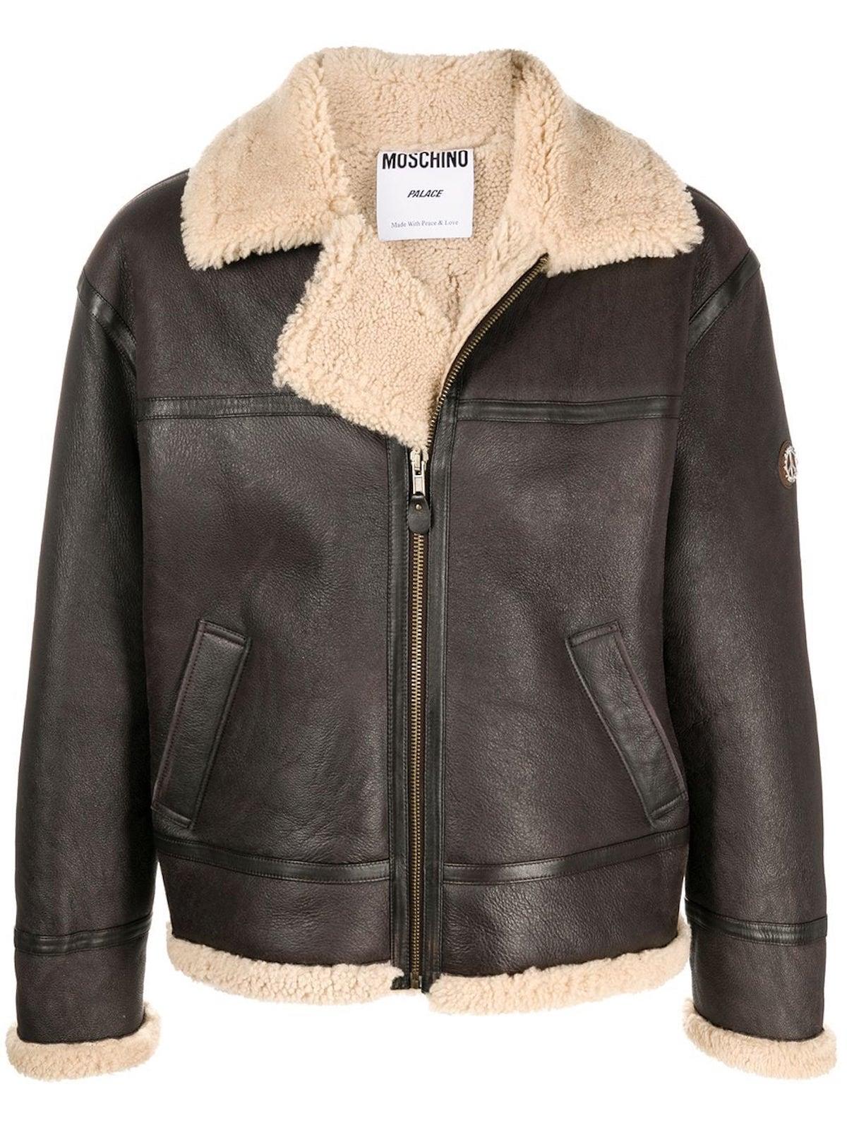 Moschino x Palace Shearling Aviator Jacket