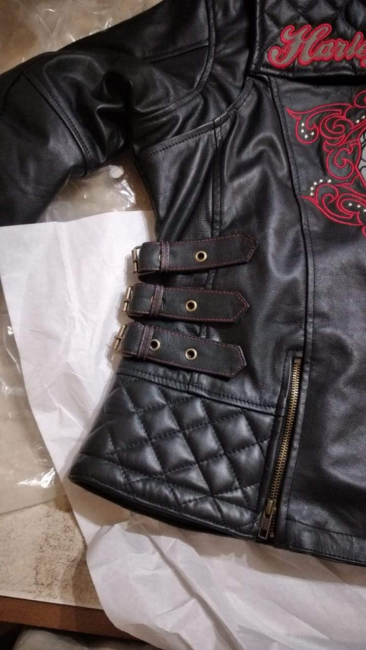 Women's Scroll Skull 3-in-1 Leather Jacket