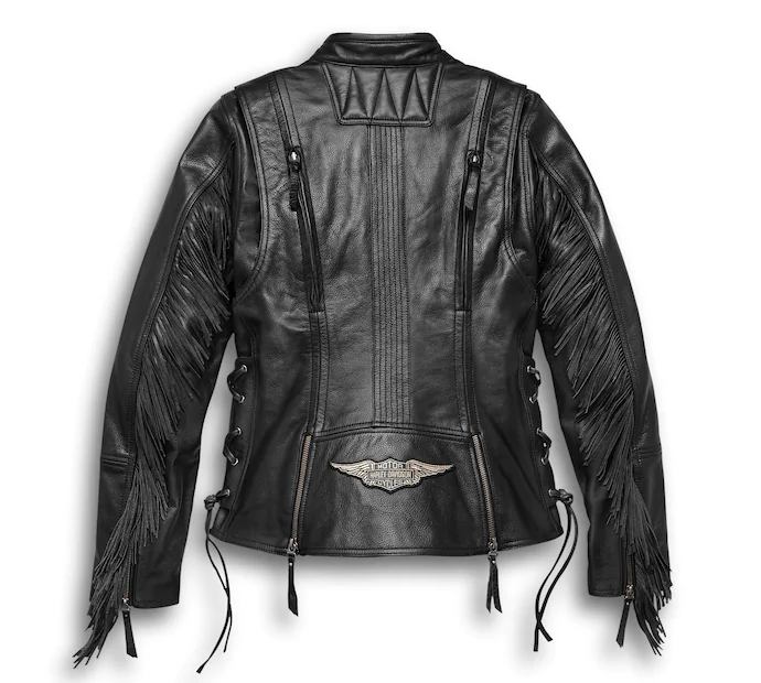 Women's Boone Fringed Leather Jacket - Tall
