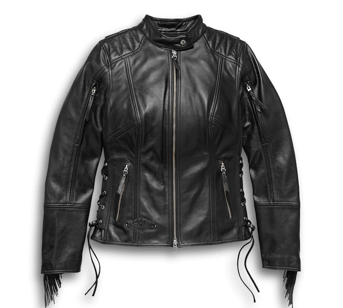 Women's Boone Fringed Leather Jacket - Tall