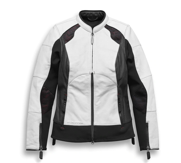 Women's FXRG Perforated Leather Jacket - Petite