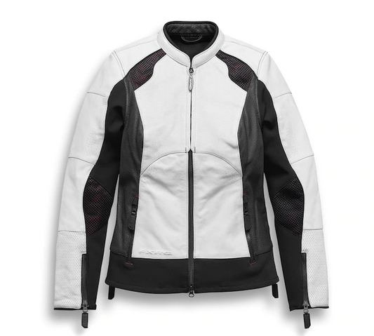 Women's FXRG Perforated Leather Jacket - Petite