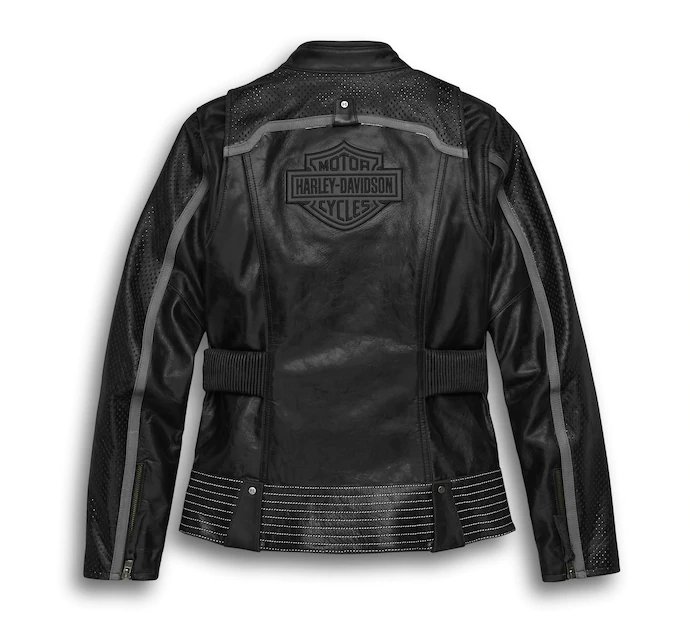 Women's Hairpin Leather Jacket - Tall