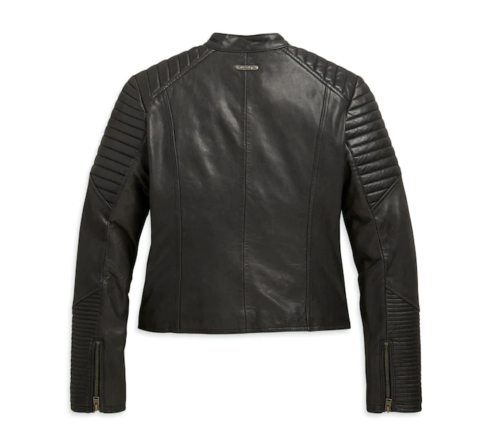 Women's Leather Biker Slim Fit Jacket