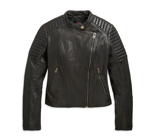 Women's Leather Biker Slim Fit Jacket