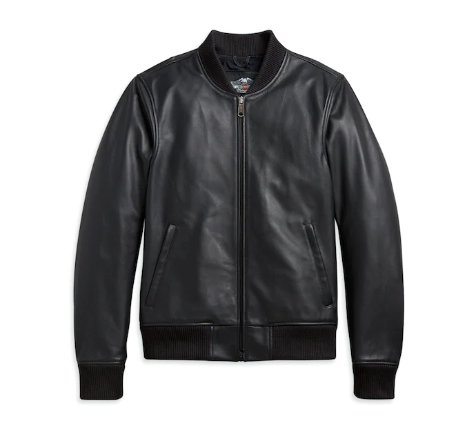 Women's Leather Bomber Functional Jacket