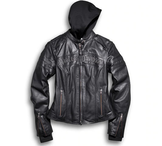 Women's Miss Enthusiast 3-in-1 Leather Jacket - Tall