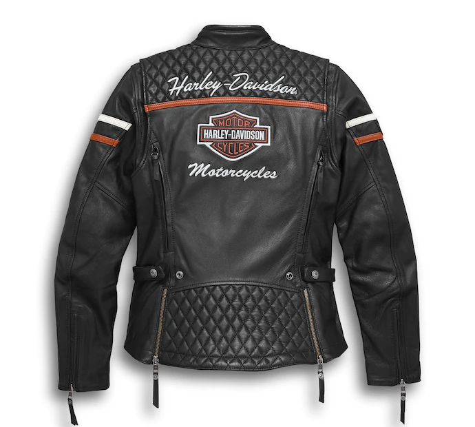 Women's Miss Enthusiast H-D Triple Vent System Leather Jacket - Tall