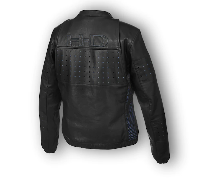 Women's Nashua Mesh & Perforated Leather Jacket
