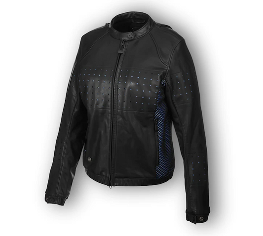 Women's Nashua Mesh & Perforated Leather Jacket