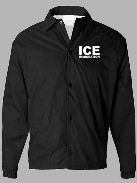 Black Ice Immigration Police Jacket